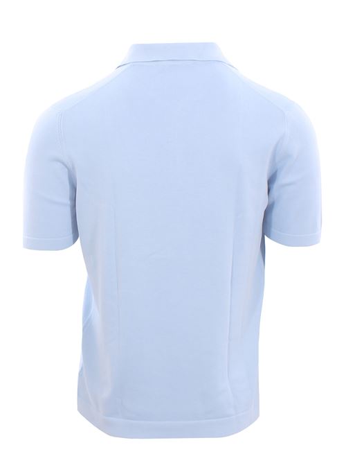 cotton polo with zip LA FILERIA | 5813718120513